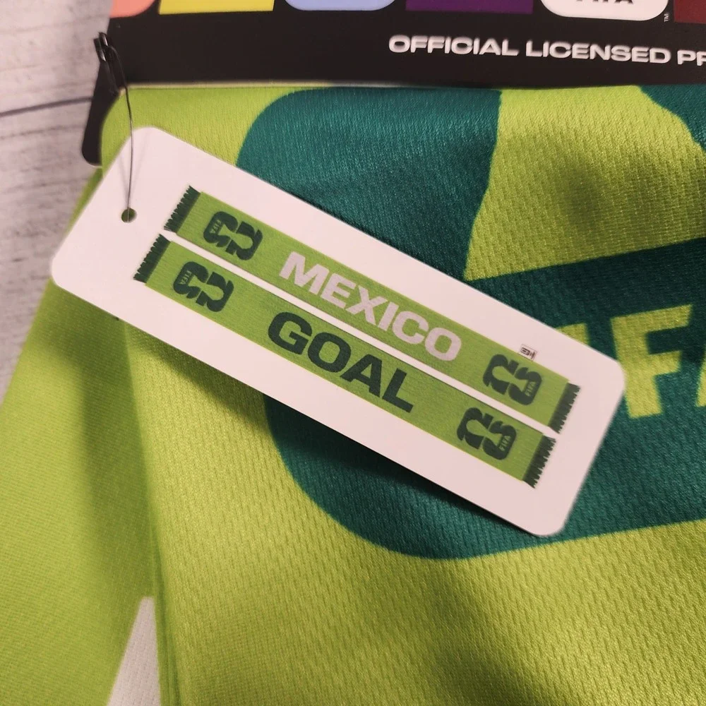 FIFA World Cup Mexico Goal Soccer Fan Scarf Lime Green SCF26MEXGR30 New